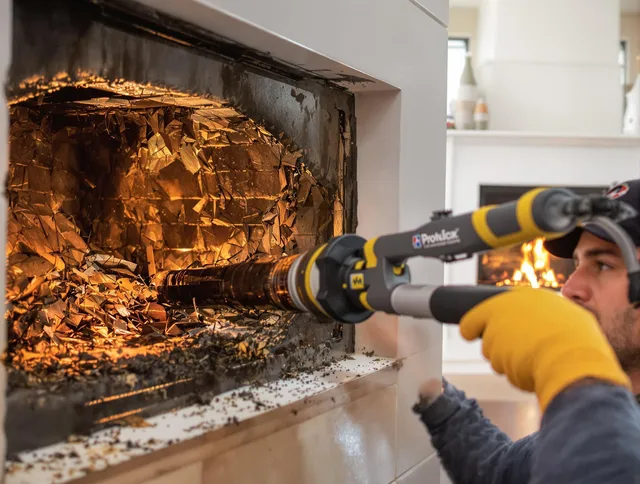 Professional chimney cleaning by Westborough Chimney Sweep in Westborough, MA