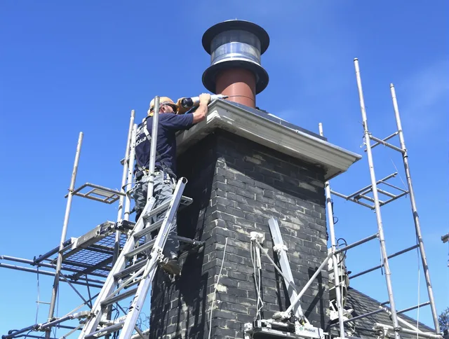 Sturdy chimney crown finished by Westborough Chimney Sweep in Westborough, MA