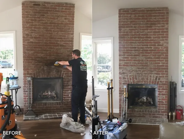 Finished chimney sweeping service by Westborough Chimney Sweep in Westborough, MA