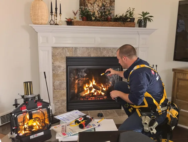 Safety-focused fireplace inspection by Westborough Chimney Sweep in Westborough, MA