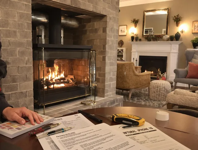 Westborough Chimney Sweep verifying fireplace safety measures in Westborough, MA