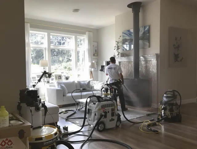 Soot removal service by Westborough Chimney Sweep for a fireplace in Westborough, MA