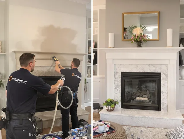 Professional soot removal by Westborough Chimney Sweep team in Westborough, MA